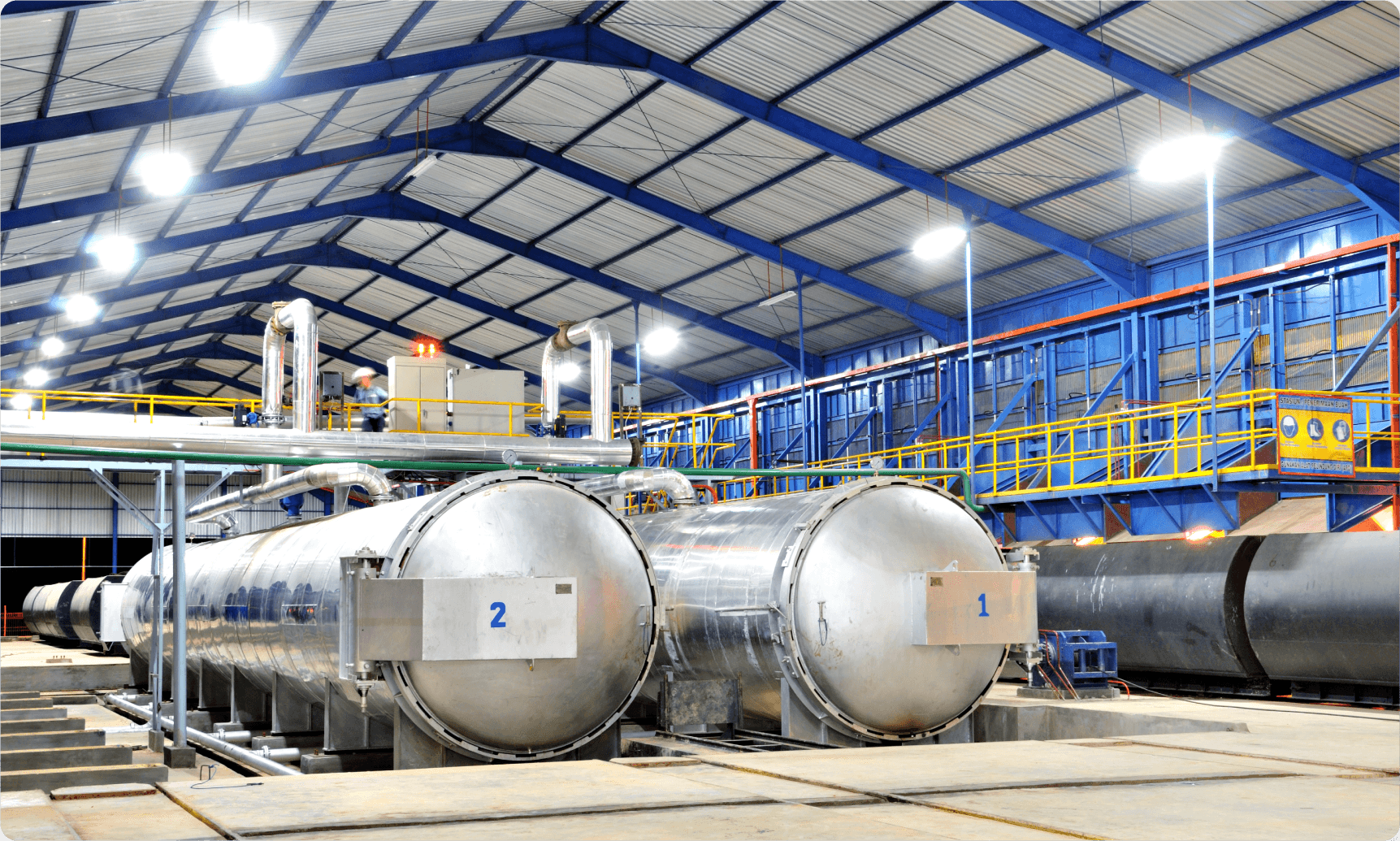 Palm oil processing facility