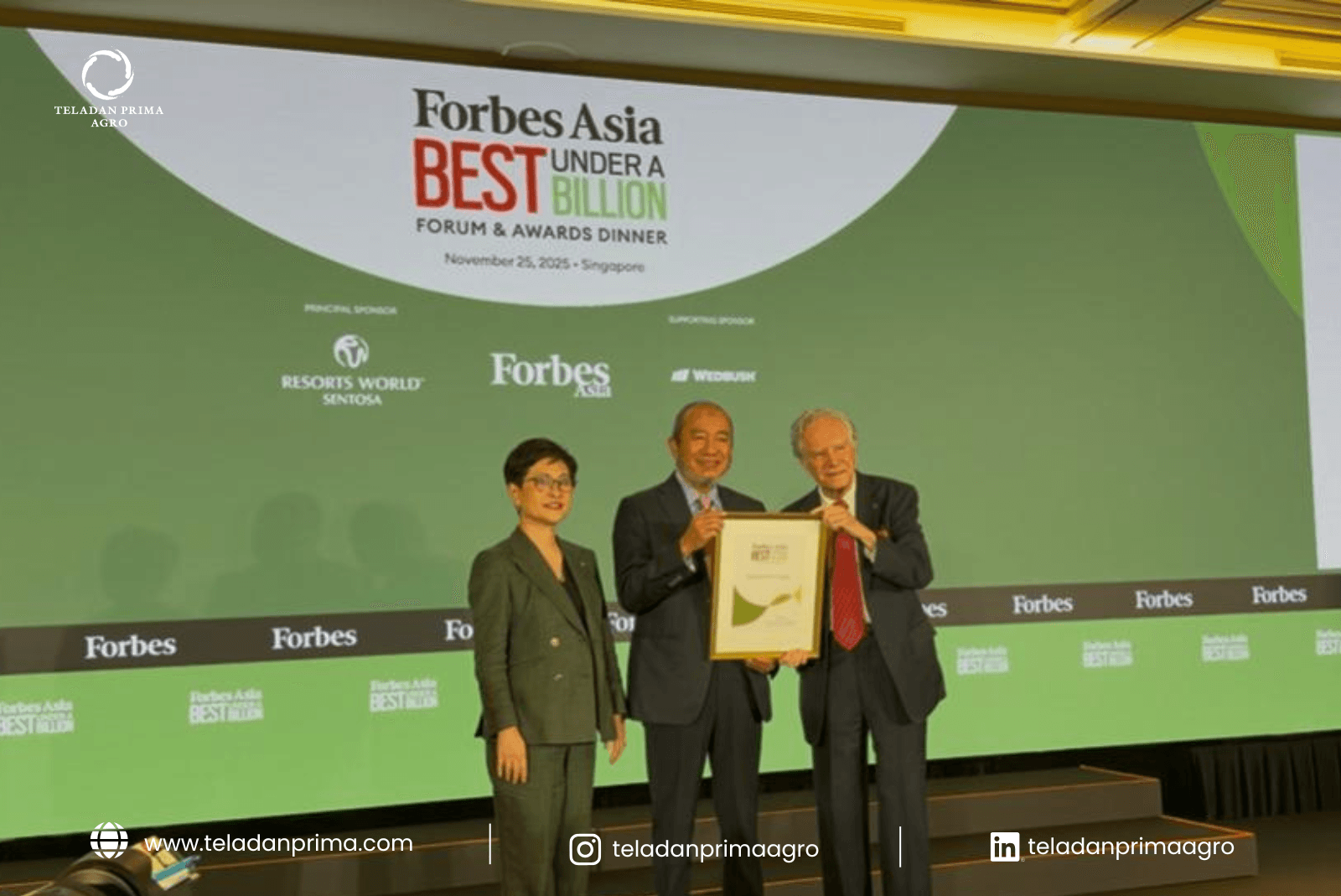 TPA Receives Best Under A Billion Award from Forbes Asia